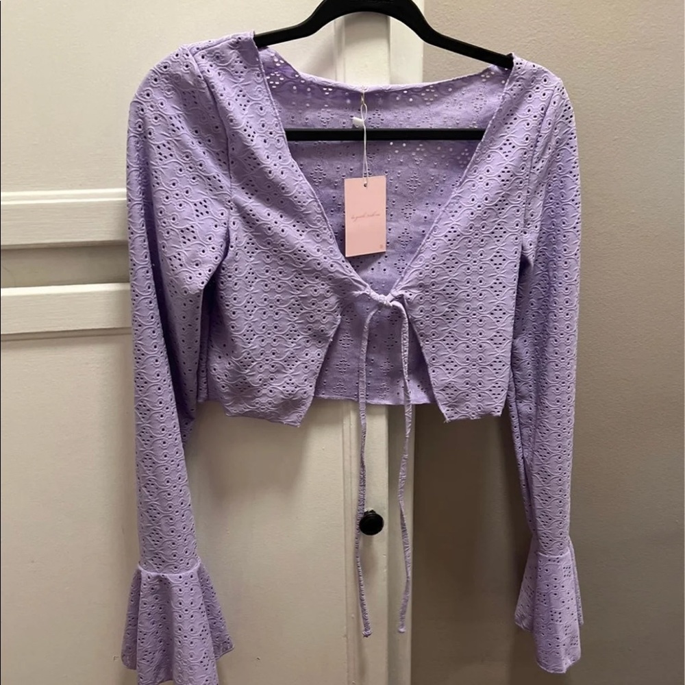 Purple crop top